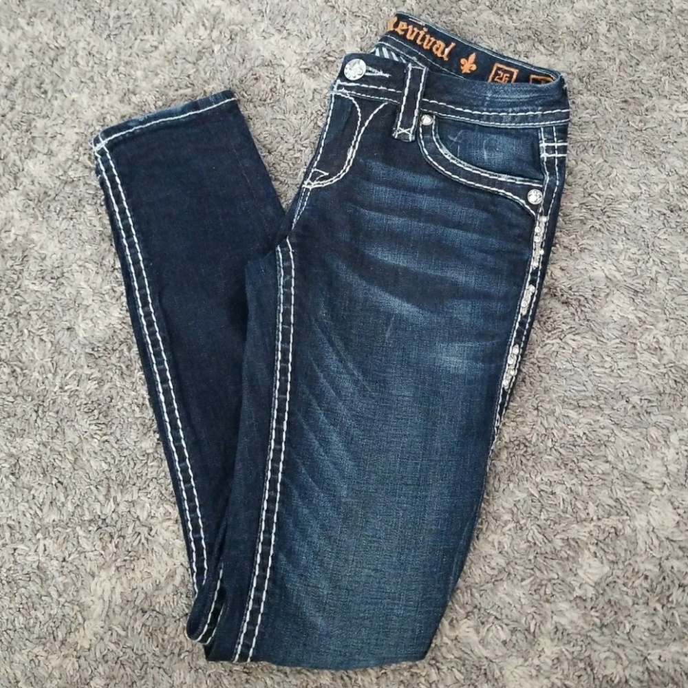 Sz 26 Rock Revival jeans, karla
